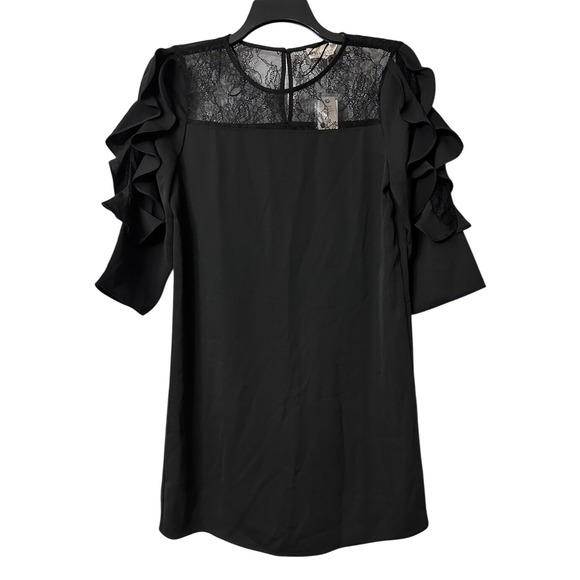 Philosophy Dresses & Skirts - NWT Philosophy Womens Black‎ Short Sleeve Lace Casual Dress Size Small